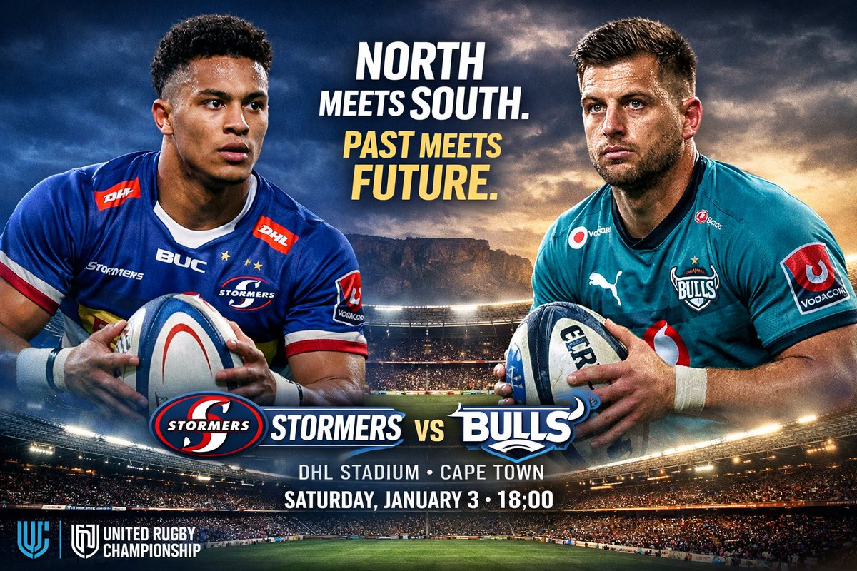 Future meets legacy in classic north-south derby. <a href="/Springboks/">Springboks</a> Sacha Feinberg-Mngomezulu vs Handré Pollard headlines a sold-out <a href="/THESTORMERS/">DHL Stormers</a> -<a href="/BlueBullsRugby/">Official Blue Bulls</a>  <a href="/URCOfficial_RSA/">Vodacom United Rugby Championship (URC)</a> derby in Cape Town. #URC #StormersvBulls
theathlete.co.za/2026/01/02/sto…