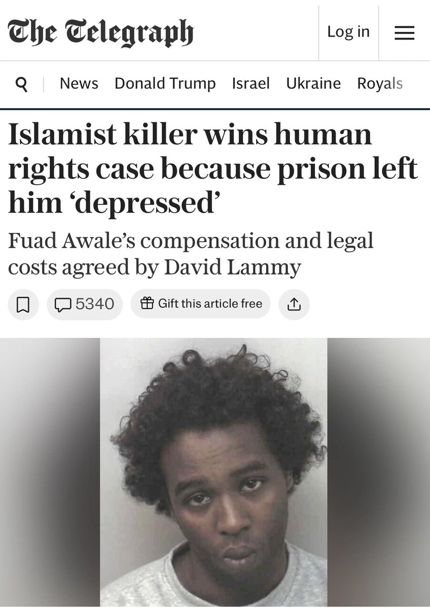 KatieMiller's tweet image. A Somalian convicted double murderer who took a prison officer hostage WON £240,000 in taxpayer-funded compensation and legal costs in the UK. 

They are just giving free money away to murderous Somalians in the UK.
