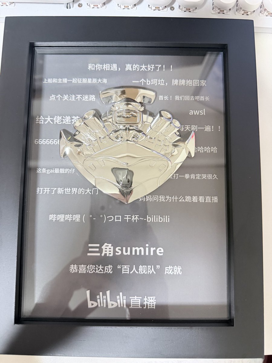 もらっちゃったあああああ！！！！
ビリビリの艦隊が百人に達した記念の盾だよ！！！！
みんなありがとう✨✨