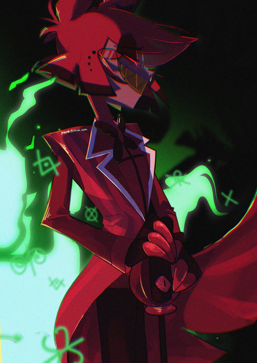Alastor #HazbinHotel S2EP8の取引を持ち掛けるアラスターの横顔が最高