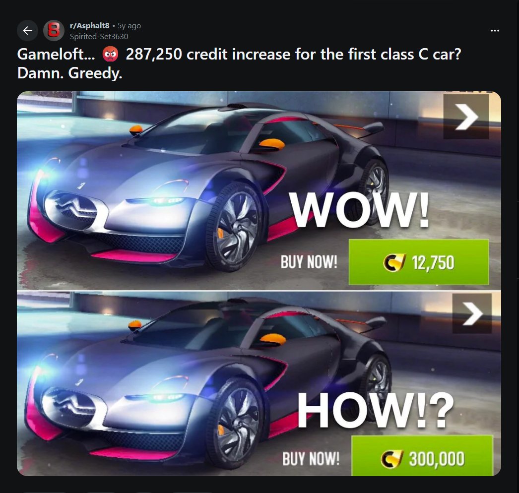 Car price inflation in a nutshell.

#Asphalt8 #Asphalt8Airborne