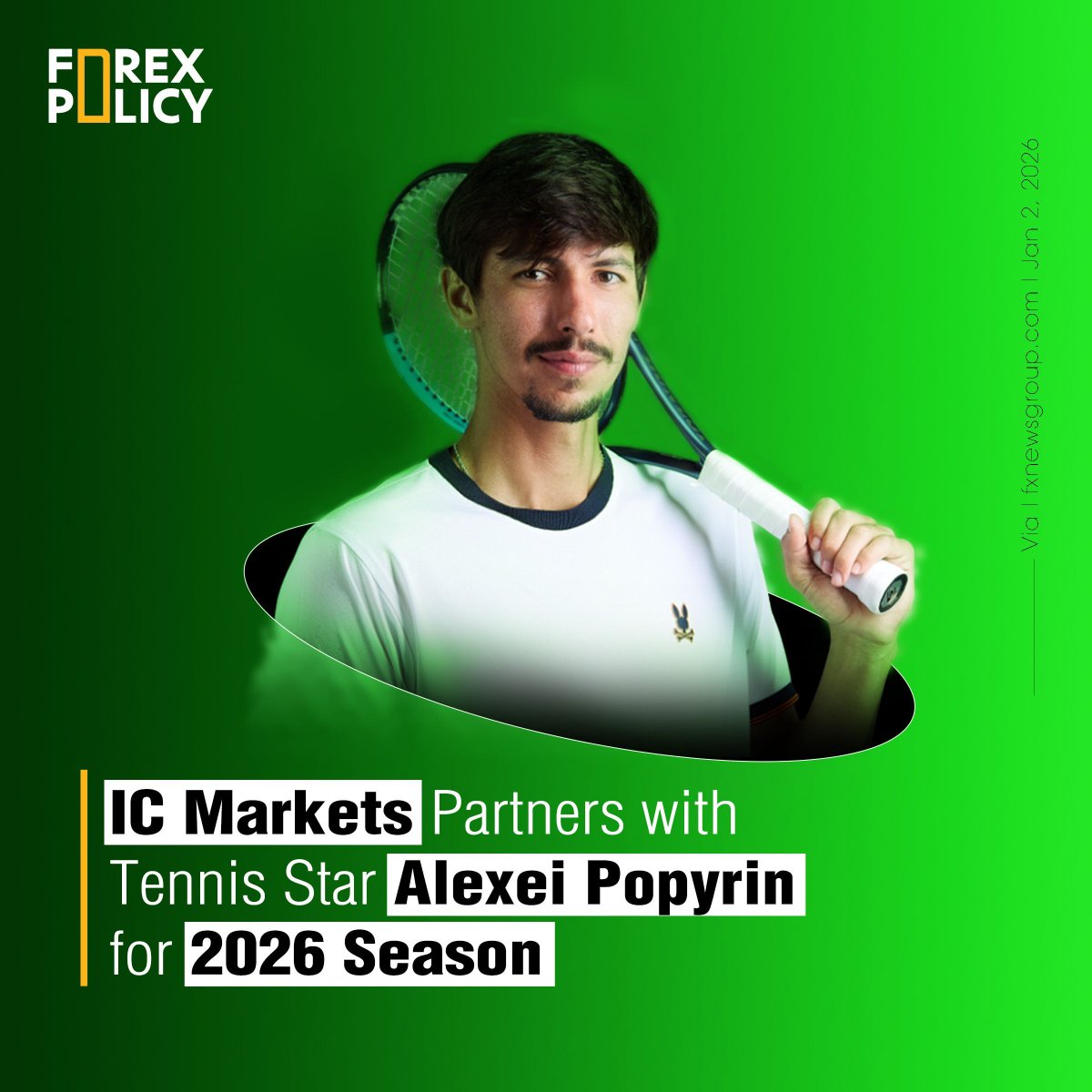 IC Markets partners with Australian tennis star Alexei Popyrin ahead of his 2026 season, aligning with one of the country’s top ATP players.

#ICMarkets #AlexeiPopyrin #Tennis #Sponsorship