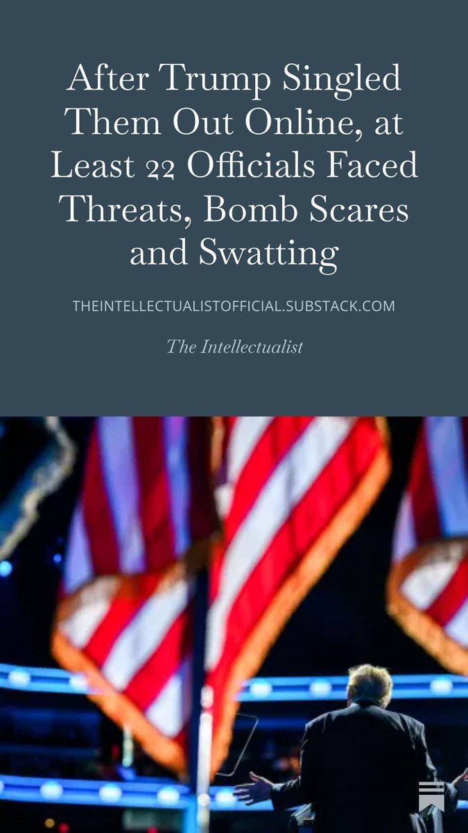 NBC News said threats targeted at least 22 officials after Trump named opponents and allies online. Slotkin cited nearly 1,000 threats; Schumer reported bomb threats; Goode described a swatting call. Investigators have not identified who sent them.
open.substack.com/pub/theintel...