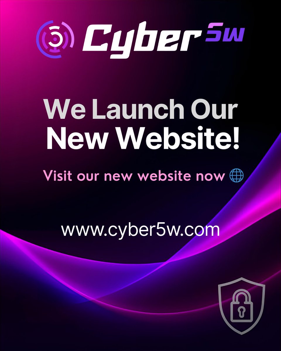 cyber5w's tweet image. We’re live! 🎉
Our new website is officially launched, faster, smarter, and built to deliver a better cybersecurity learning experience.
Explore what’s new and take your next step with Cyber5W

🔗 cyber5w.com

#WebsiteLaunch #Cyber5W #CyberSecurity #DigitalForensics