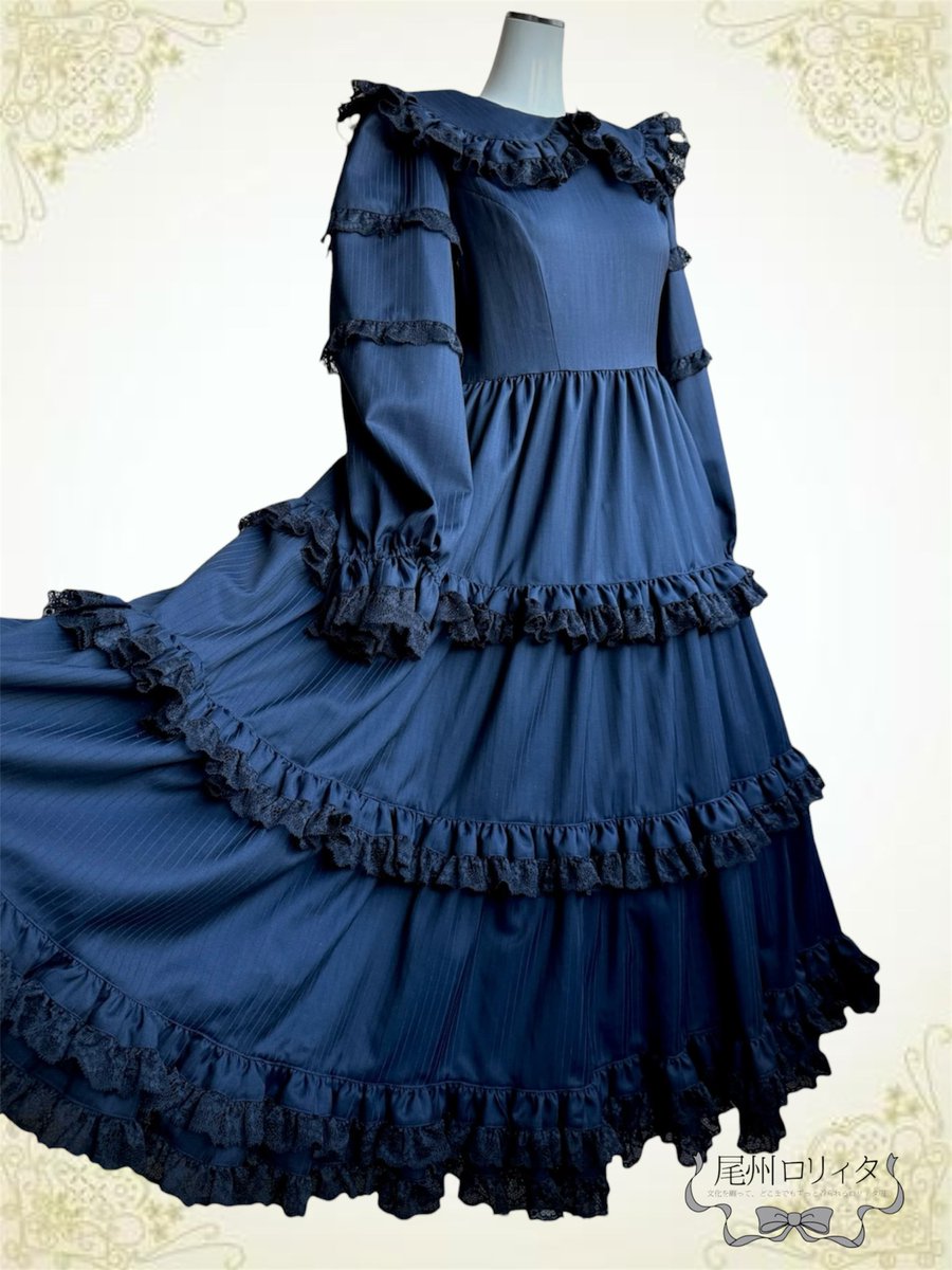 【　ストライプネイビー⚜️ 】

特別仕様の黒レース…🖤

ロングはラスト1点です☦️
lococo-bishu.stores.jp/items/6955166e…