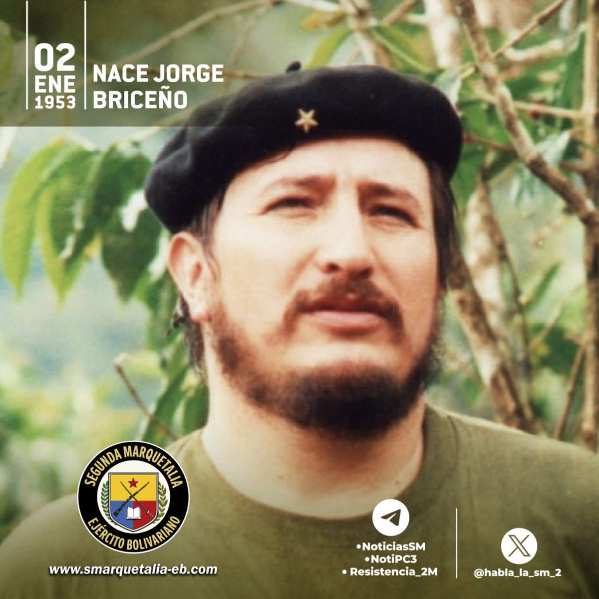 Querido por su pueblo, amado por su tropa.
Glorioso guerrero bolivariano, marulandista y guevarista.
Con su ejemplo y su memoria, continúa combatiendo. 

¡Feliz cumpleaños Comandante!