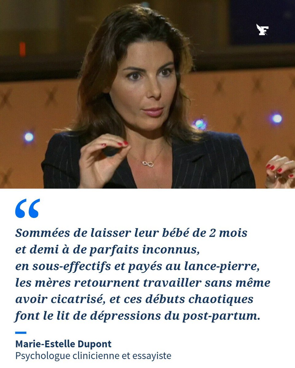 Le_Figaro's tweet photo. «Il ne s’agit pas de forcer les femmes à rester à la maison, mais de comprendre qu’on est en train de retirer la maternité aux mères», estime Marie-Estelle Dupont à propos de la baisse de la natalité en France. →https://t.co/xJUS8tjPEJ https://t.co/dbUOonBNZw