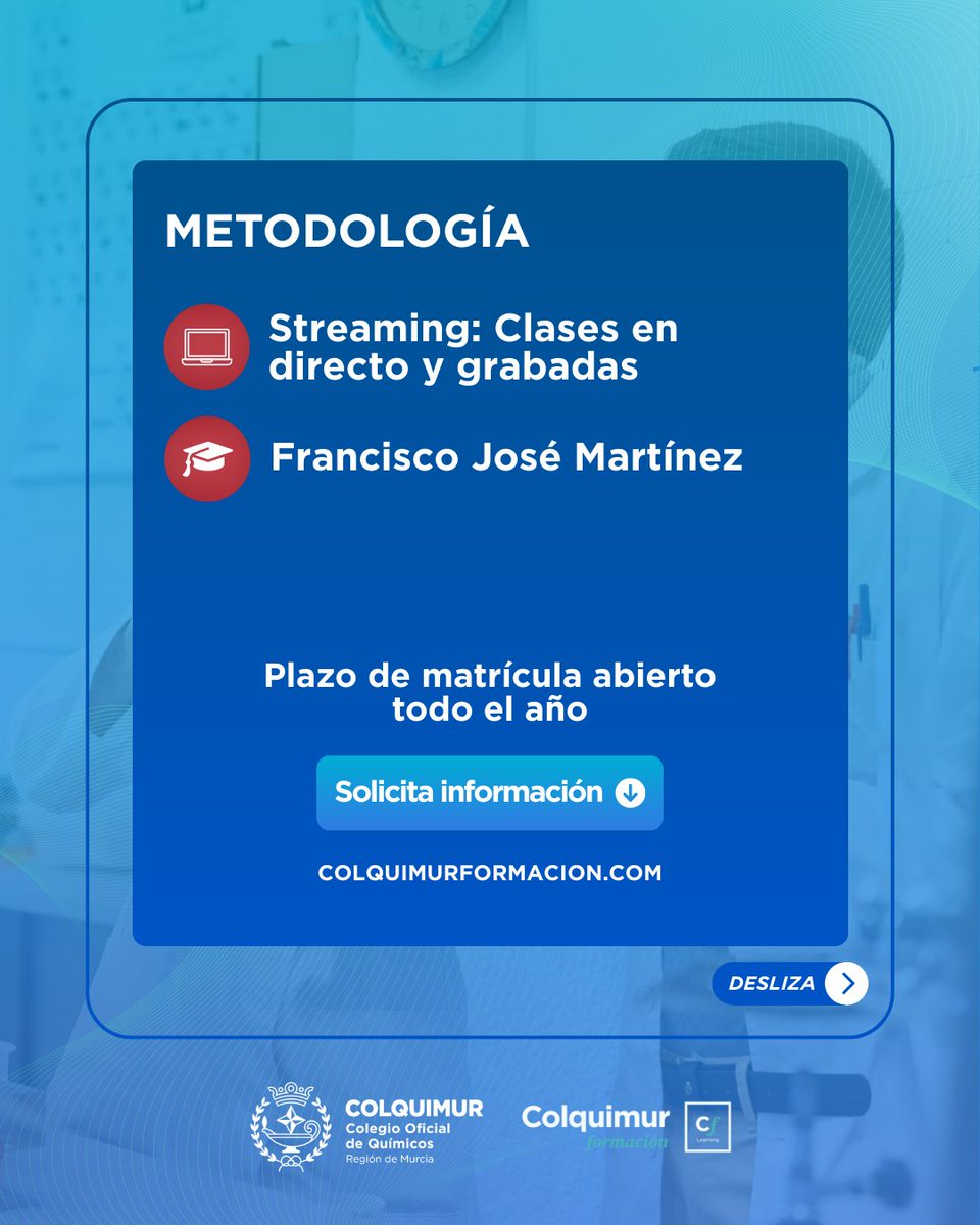 Te ayudamos en tu preparación de la Parte Didáctica de Física y Química para Oposiciones de Secundaria. 

Plazo de matrícula abierto todo el año, ¡comenzamos el 15 de enero! 🗓️
colquimurformacion.com/preparacion-op…

#colquimur #físicayquímica #oposiciones #secundaria #opositor