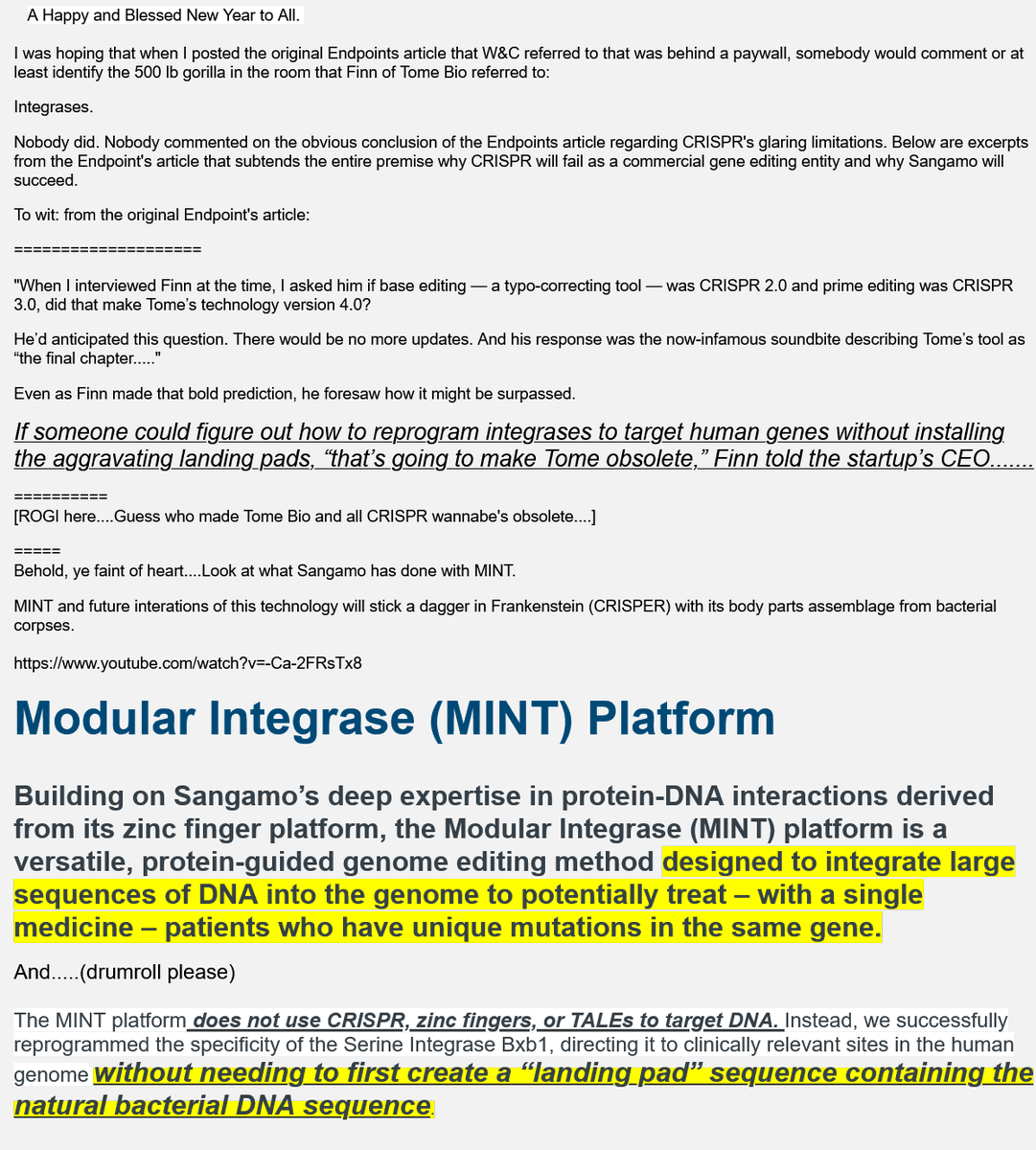 BiotechAnalysst's tweet image. "Why $SGMO Sangamo will #succeed in rare diseases 
and #CRISPR based tech will #fail"