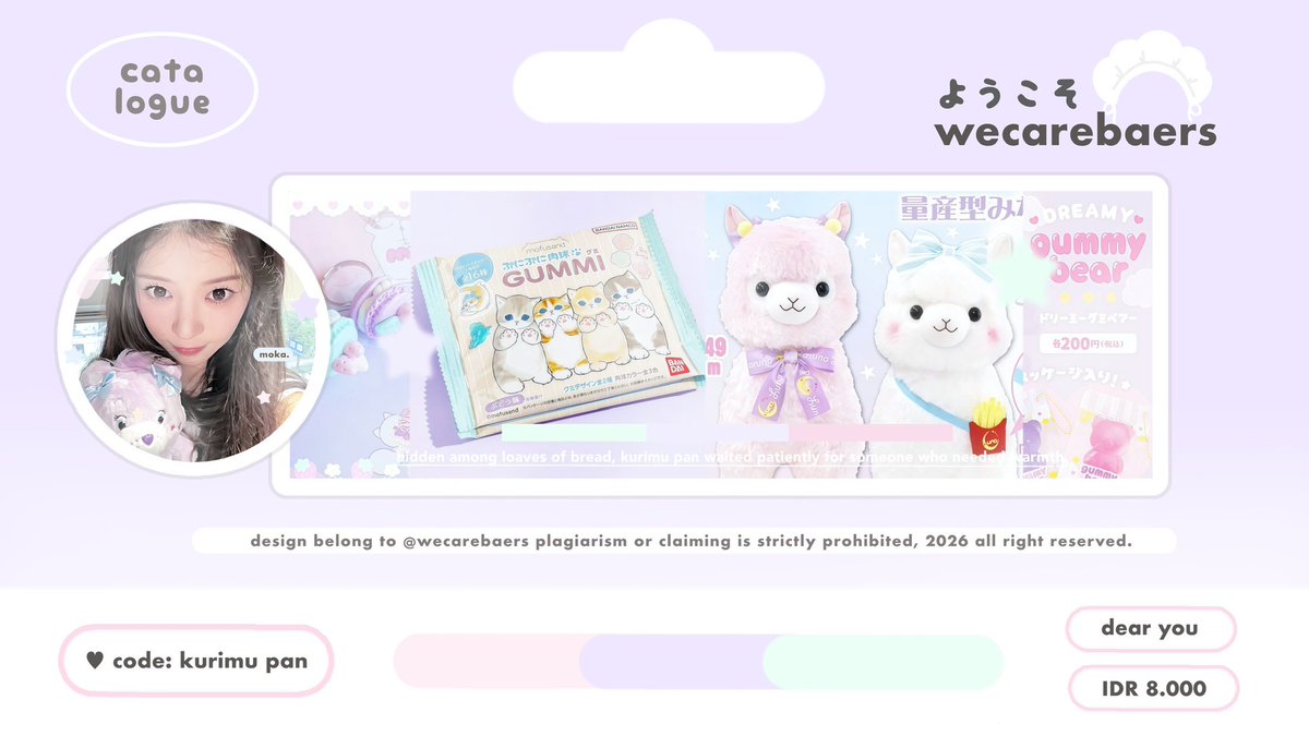 wecarebaers's tweet image. help repost? thankiu #zonauang

hellu ♡ aku open titip dan sekalian kenalan anak baru setelah sekian lama :3 here my new catalogues ⭐️ candy, waffle, and kurimu pan with special price on alt &amp;lt;3 drop ur sweet pics and i’ll do the layout make it as sweet as cupcakes.