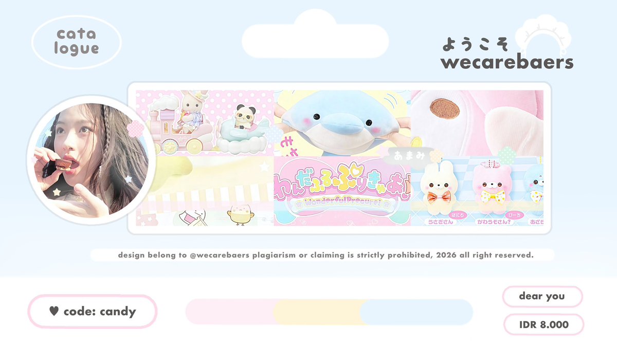 wecarebaers's tweet image. help repost? thankiu #zonauang

hellu ♡ aku open titip dan sekalian kenalan anak baru setelah sekian lama :3 here my new catalogues ⭐️ candy, waffle, and kurimu pan with special price on alt &amp;lt;3 drop ur sweet pics and i’ll do the layout make it as sweet as cupcakes.