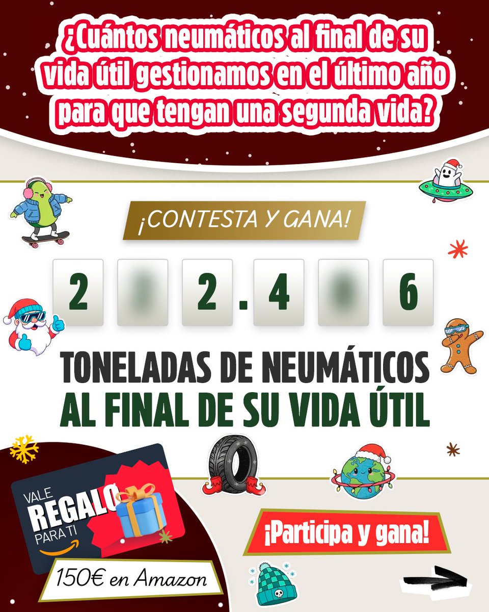 🎁 ¡Gana un extra para gastar en Amazon para empezar el año a lo grande! 🎄✨

Completa la cifra y descubre cuántas segundas vidas empezaron el último año 😉 👀 Participa así 👇

1️⃣ Síguenos en <a href="/signusecovalor/">signusecovalor</a>
2️⃣ Haz RT 🔁 y like ❤️
3️⃣ Descubre la cifra completa y déjanosla en
