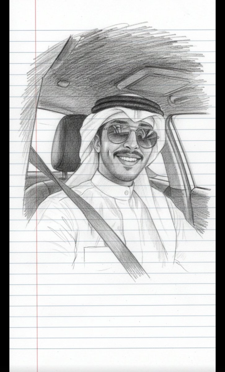 Drawnthem2's tweet image. @RASHED_alshliah 
راشد محمد 
السلام عليكم 
عملت رسمه لصورتك واتمنئ تنال اعجابك. 
وان شاء الله تعطيني هديه بسيطه وتتابعني 🙏🏻
 لان مصدر رزقي انا وعائلتي من ورئ الرسم🎨