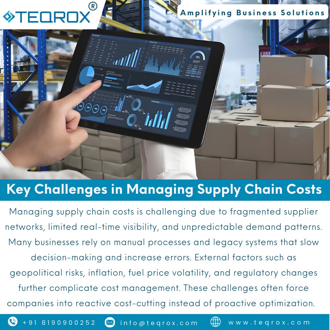 Teqroxsolutions's tweet photo. 📦 In today’s volatile markets, supply chain optimization is a leadership priority.
🧑‍💻 At Teqrox, we enable end-to-end supply chain transformation aligned with your business goals.

#supplychainoptimization #supplychainsolutions #supplychaintransformation #digitaltransformation https://t.co/OXeFLia8Pp