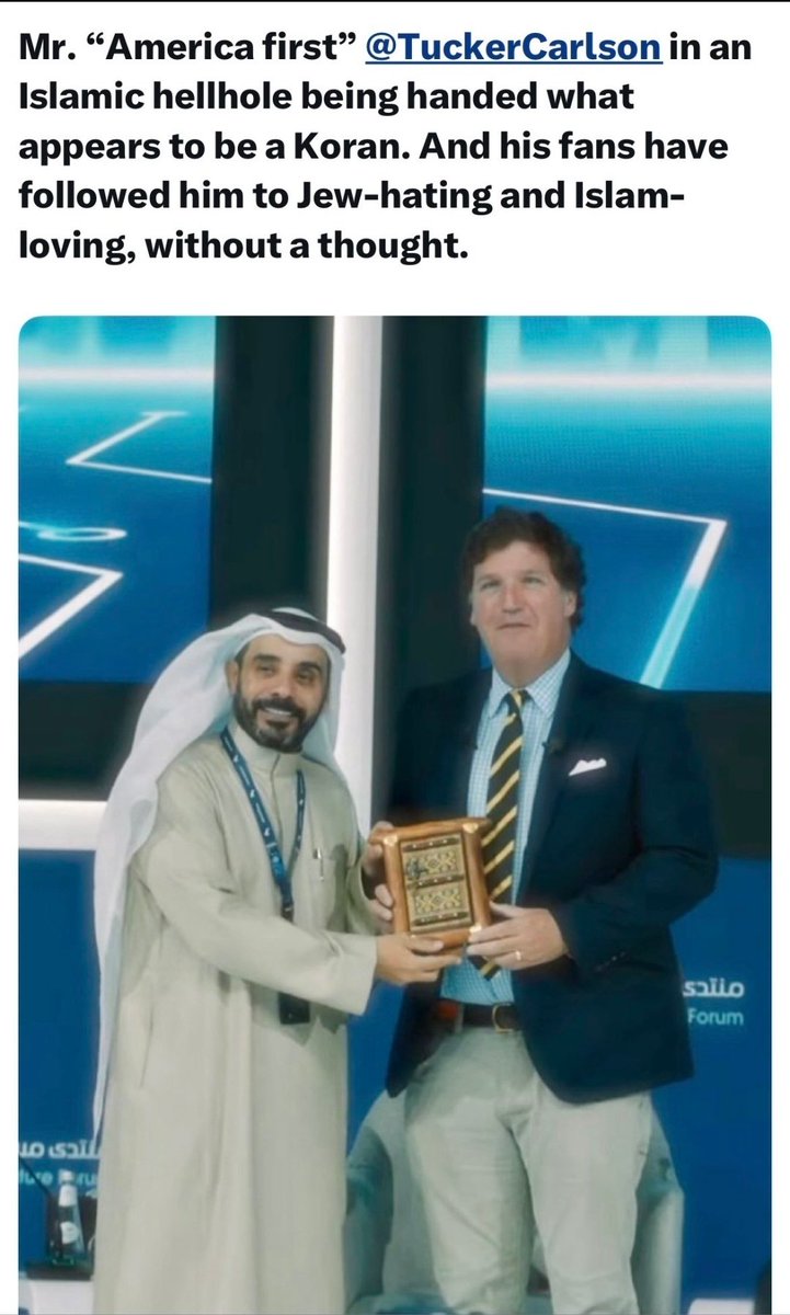 <a href="/FrankFurter420a/">Frank Furter</a> <a href="/DineshDSouza/">Dinesh D'Souza</a> Tucker Qatarlson, Candace and many being paid by Qatar to spread lies should be exposed.

That old serpent mentioned in the Word of God has always been a Liar and always hated Jews and Christians.
Truth is in His Word.