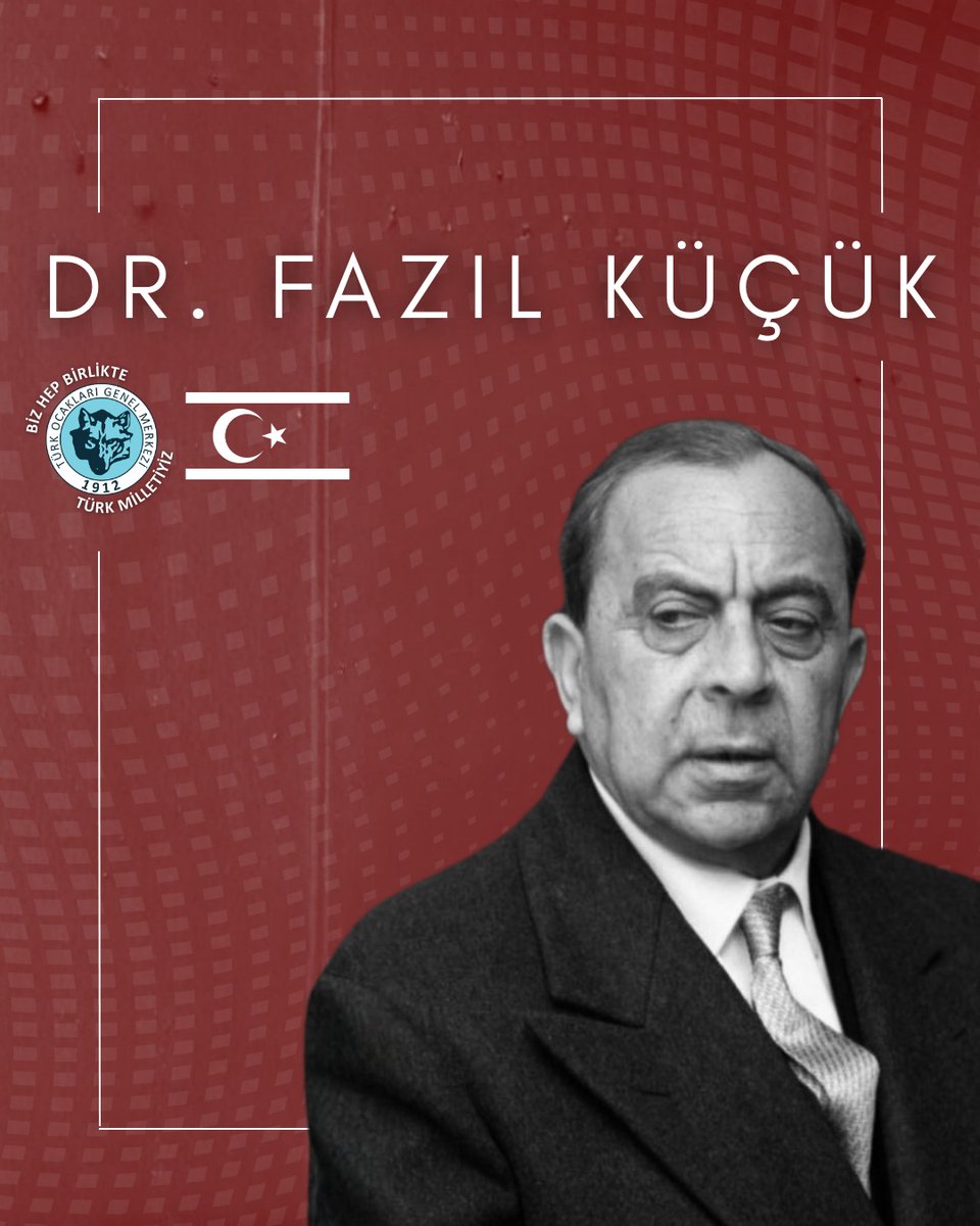 Kıbrıs Türklüğünün büyük lideri Dr. #FazılKüçük’ü vefat yıl dönümünde rahmet ve minnetle anıyoruz.
