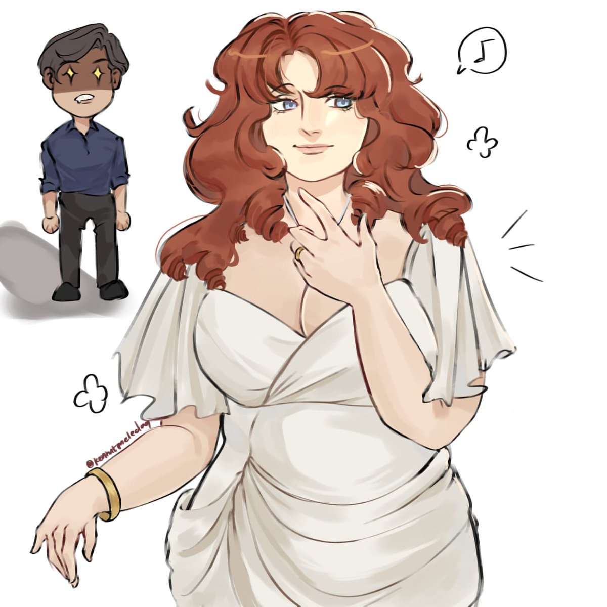 Mother, a colin bridgerton behind you.

I've been wanting to draw penelope with this kind of hairstyle 😼😼

#polin #bridgerton #bridgertons4