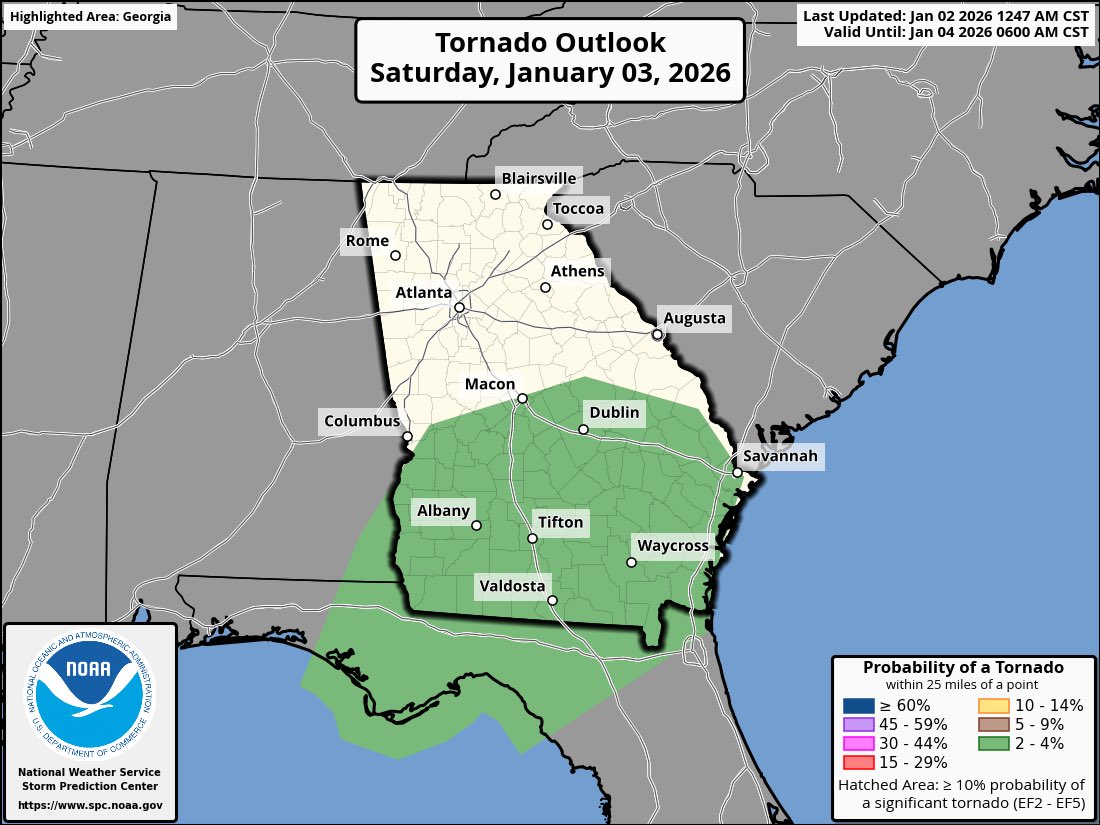 Debating on heading down to SC this evening and heading to GA tomorrow for some storm chasing. Small chance of a spinup in southern GA during the late morning and early afternoon on Saturday. 🤔⛈️🌪️ #gawx #scwx