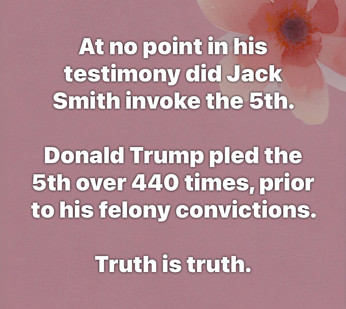 AnnieForTruth's tweet image. This is a fact! #JackSmith