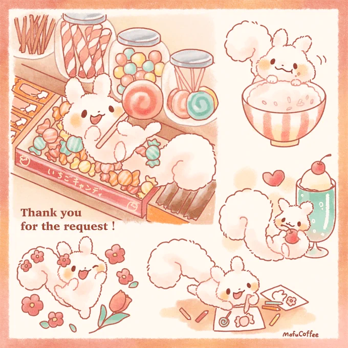 #skeb #Commission 
リクエストありがとうございました‼︎🐿️🍚 