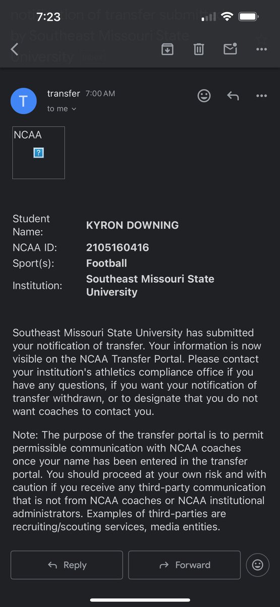 KyronDowning's tweet image. Officially in the portal ‼️