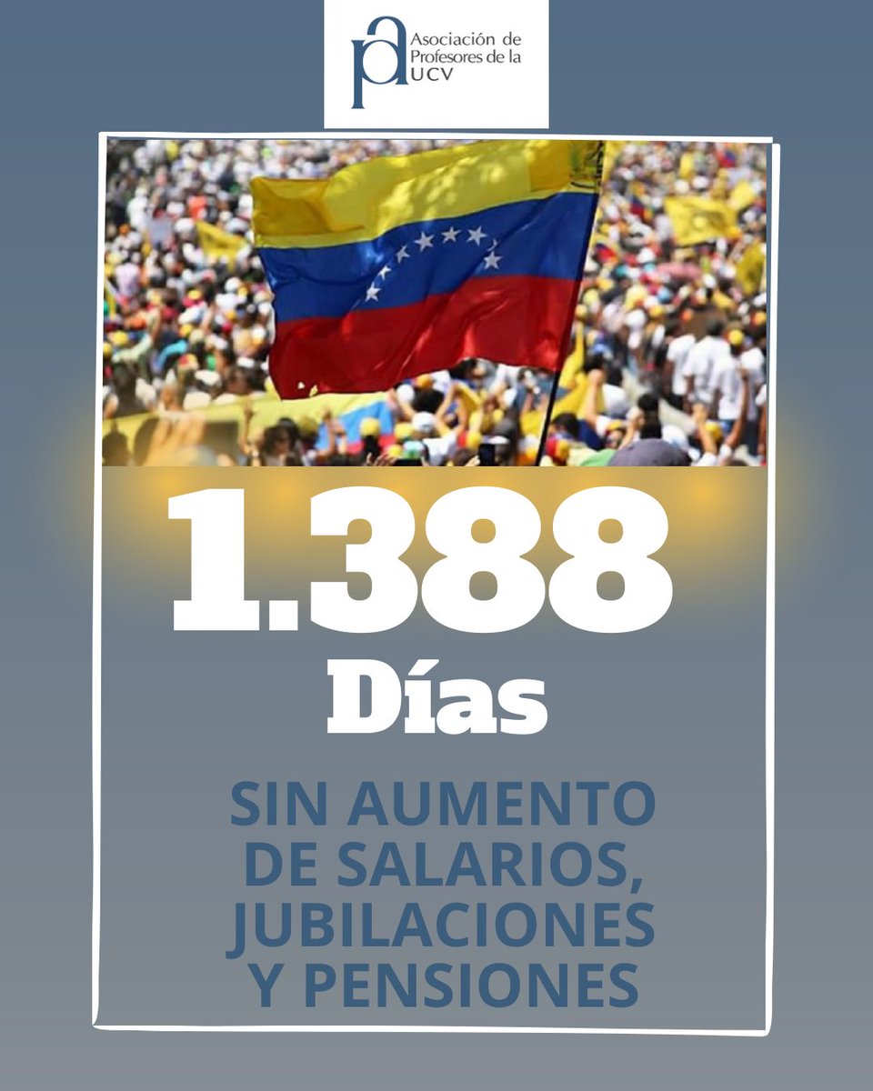 APUCV's tweet photo. #UCV #Profesores #Venezuela #SalariosDignosYa  #BonoNoEsSalario https://t.co/urVFLCCnN4