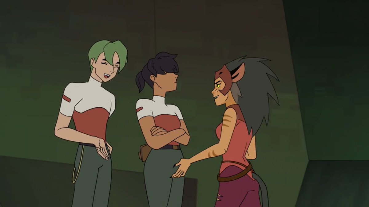 still wondering who these two catra are talking with
#shera