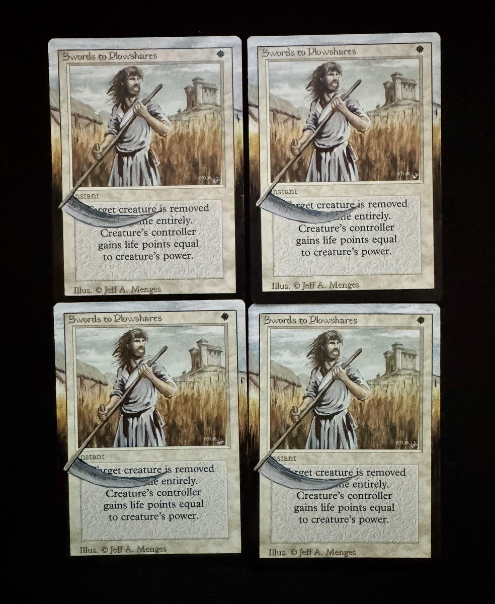 Latest alters for my Mono White ‘Geddon deck! #premodern