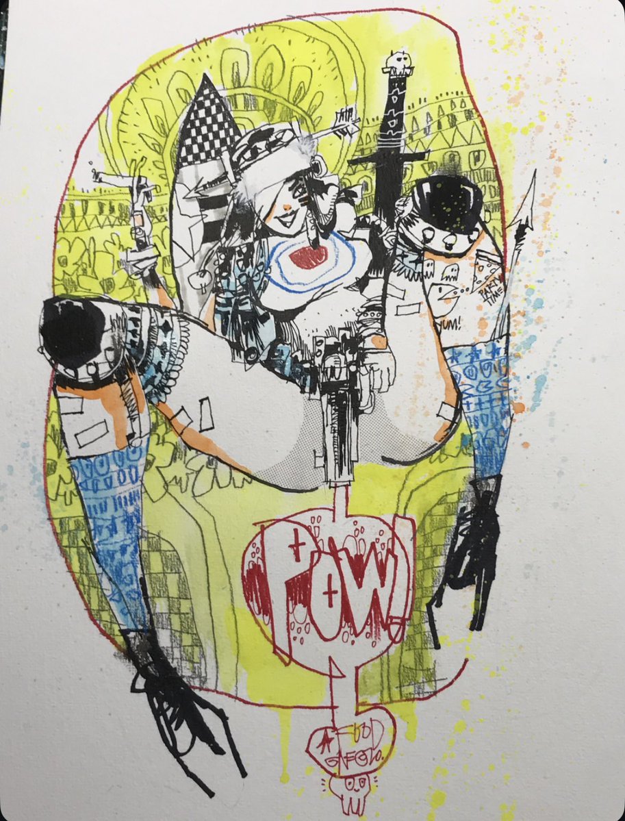 JimMahfood's tweet image. Tank Girl 💣pow💣
#tankgirl #mixedmedia #jimmahfood