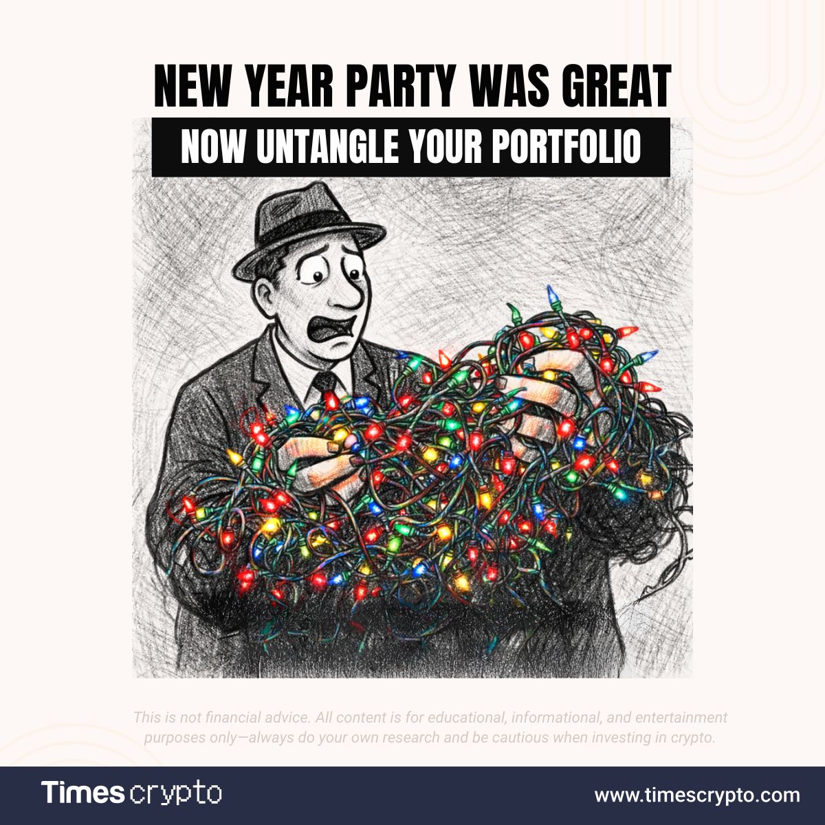 timescryptonews's tweet image. New year, same markets, just messier charts. 🎄📉
Time to untangle the portfolio, cut the noise, and start 2026 with clarity.

More Updates: timescrypto.com
#NewYear #CryptoPortfolio #MarketCleanup #CryptoLife #TimesCrypto