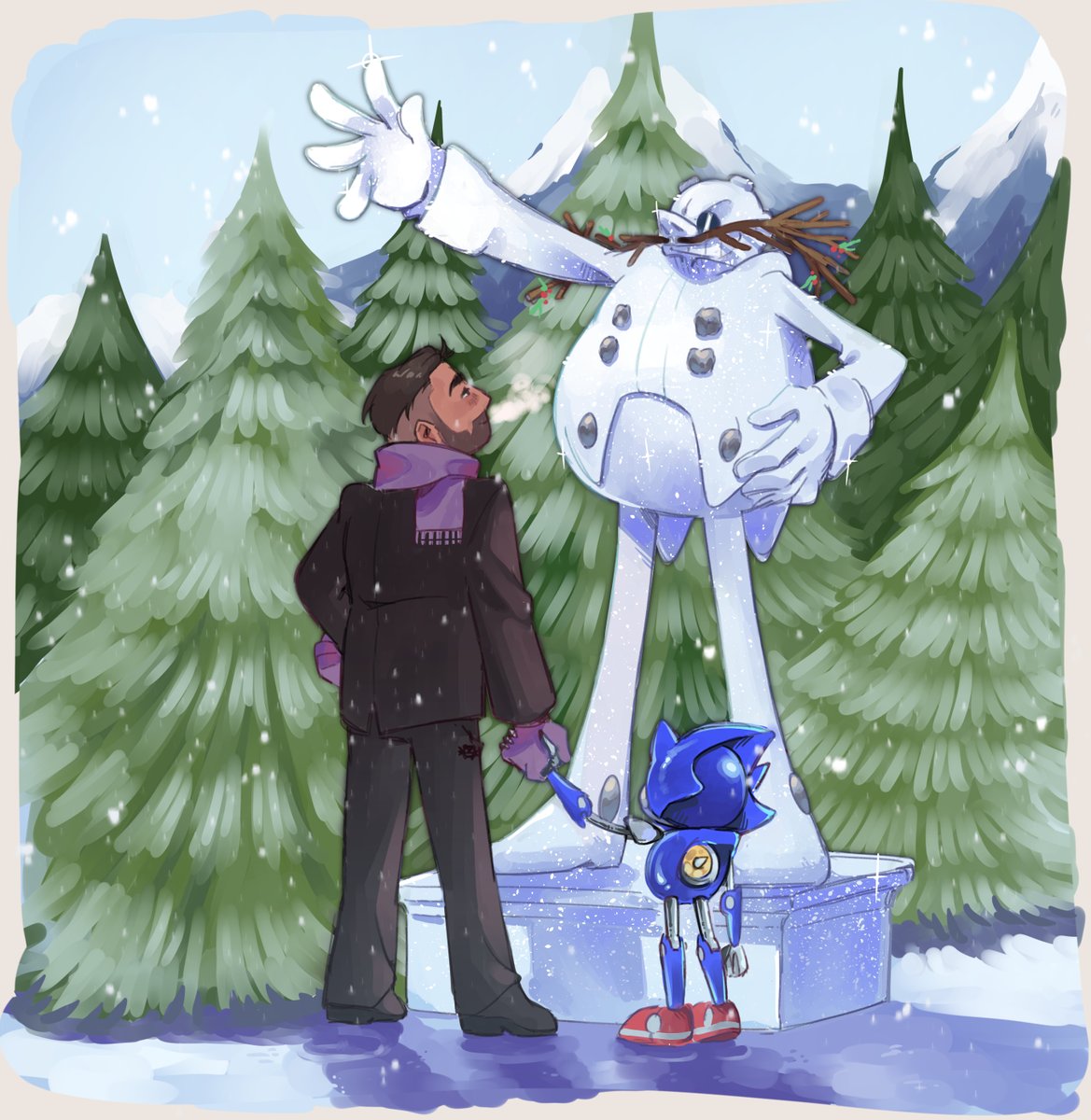 3/9 #stobholidaybingo Building snowpeople ☃️ #stobBingo