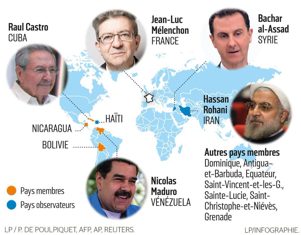 ➡️À votre avis pourquoi <a href="/JLMelenchon/">Jean-Luc Mélenchon</a> et sa secte ont du mal à condamner les dictatures ? Car tout simplement <a href="/JLMelenchon/">Jean-Luc Mélenchon</a> voulait créer une « alliance bolivarienne » avec ses amis dictateurs dont l’Iran en 2017. 

L’homme qui murmure à l’oreille des tyrans.🥲