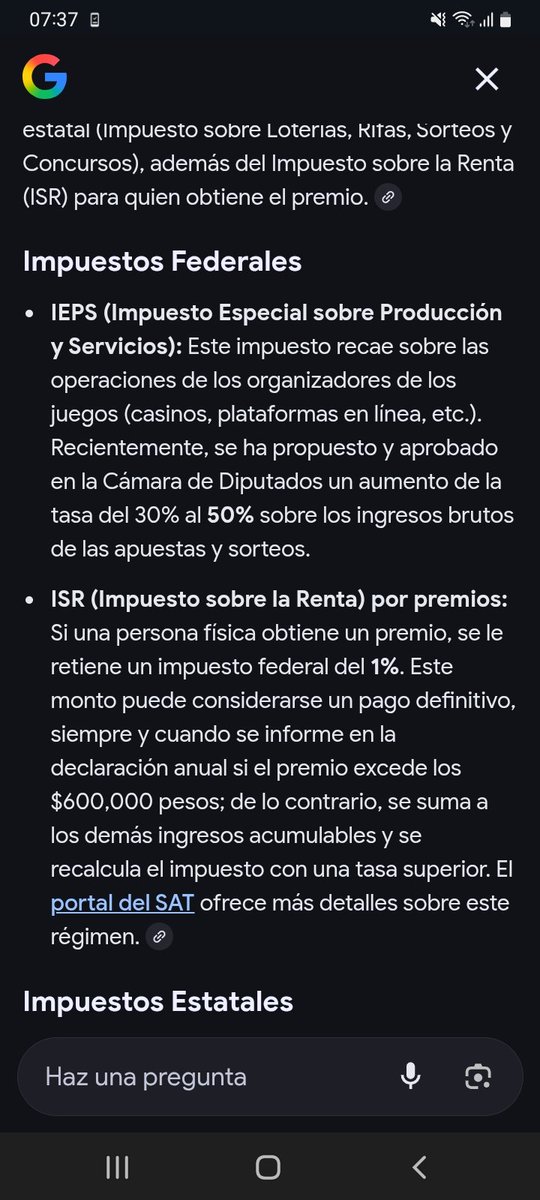 RayCruzHdez1's tweet photo. @NoEsRacista @werevertumorro Tan facil que es entrar google, y para una prueba fisica ve algun casino mete una apuesta, y si es que ganas algo en la vida, en el mismo ticket de cobro te va a salir el impuesto de cuanto vas a pagar por ganar o al cobrarlo, o sigue siendo ignorante. https://t.co/2dpSv9nxEC