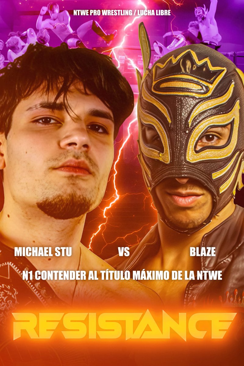 ⚡ RESISTANCE ⚡

🔝 Combate por ser aspirante al título Máximo 🔝

STU 🇵🇹  VS. "EL PRÍNCIPE AÉREO" BLAZE 🪽 
COMBATE INDIVIDUAL 

El ganador se enfrentará al campeón en 🎇 "HEROE'S DAY" 🎇