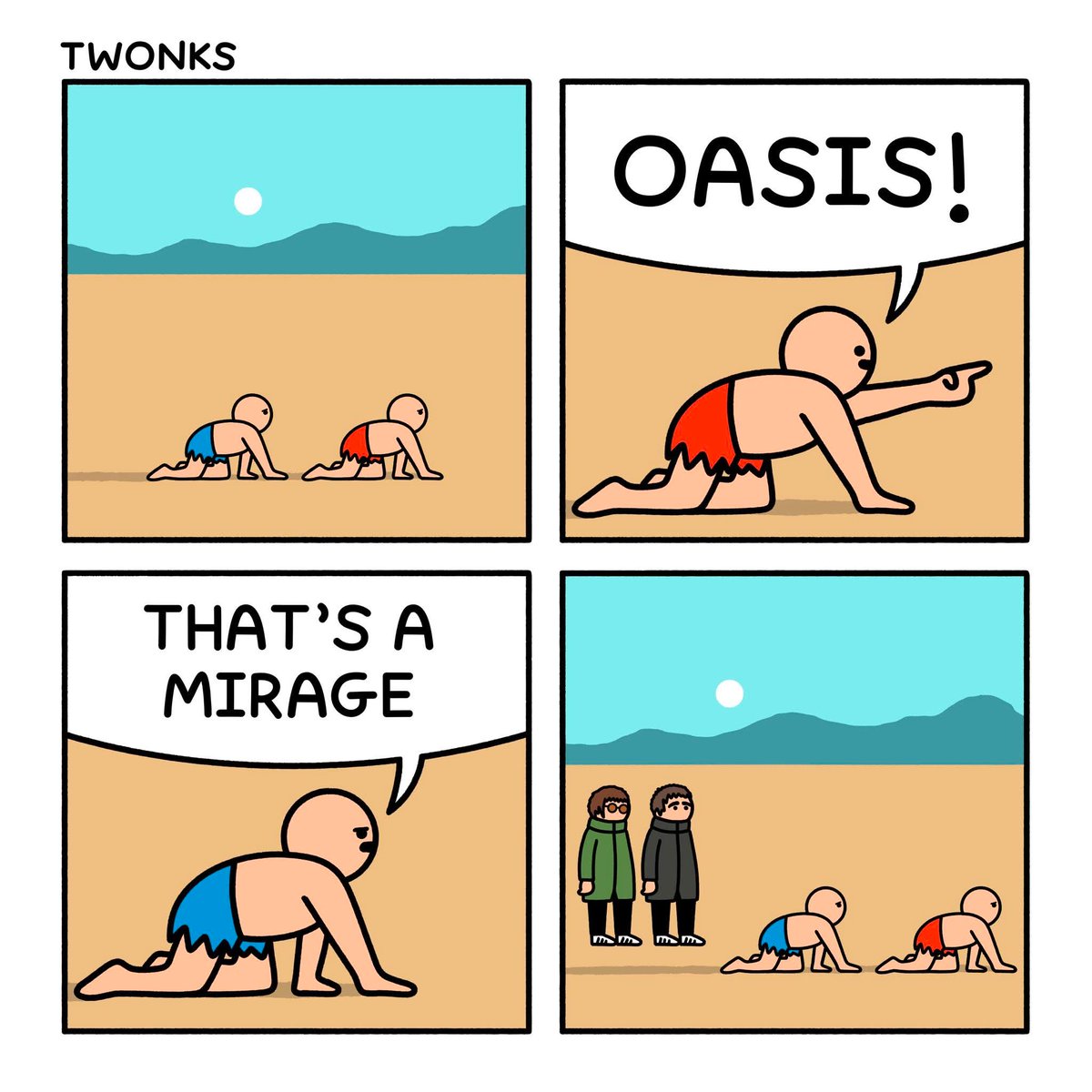Oasis! Of nee, die kunnen toch nooit bij elkaar zijn zonder ruzie? #terugvolgvrijdag