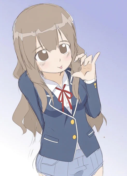 grokの強制着せ替え、絵にも通用するのかなと試しに自分の絵をかけてみたらできた。 ちょっとすごいなって思ったのは「絵柄を合わせて」着せ替えられるとこ 作例にマルチカム着せてみたりブレザー着せたりした