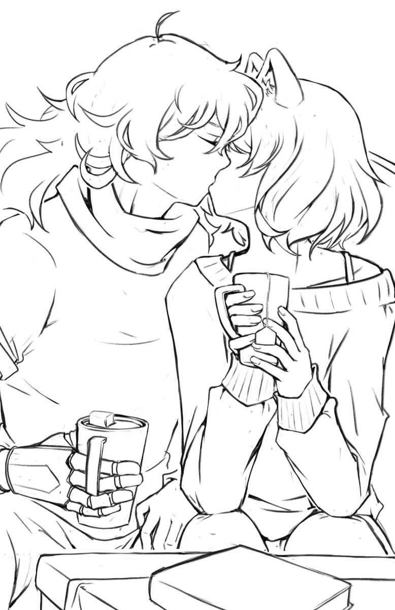 Dae_stuff's tweet image. Cozy ~
#bumbleby #RWBY