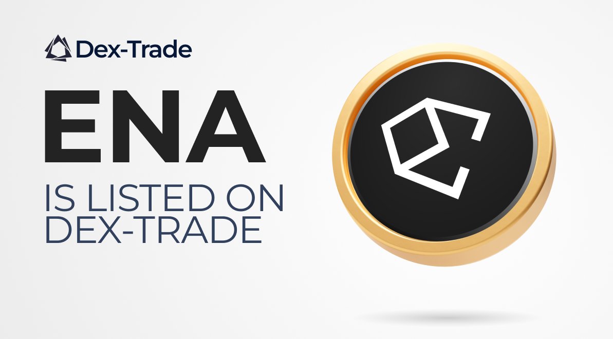 ETHENA (ENA) IS LISTED ON DEX-TRADE https://t.co/MRDB7bcqgh 🎉 Ethena (ENA)  is now officially trading on Dex-Trade! ENA is a next-generation DeFi  protocol focused on scalable, crypto-native financial infrastructure and  innovative stable asset