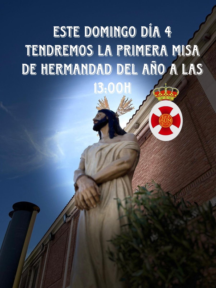 📍Capilla de Nuestro Padre Jesús,El Divino Cautivo.
C/ General Díaz Porlier,58 
🗓️Domingo 4 de Enero a las 13:00h.
Os esperamos.