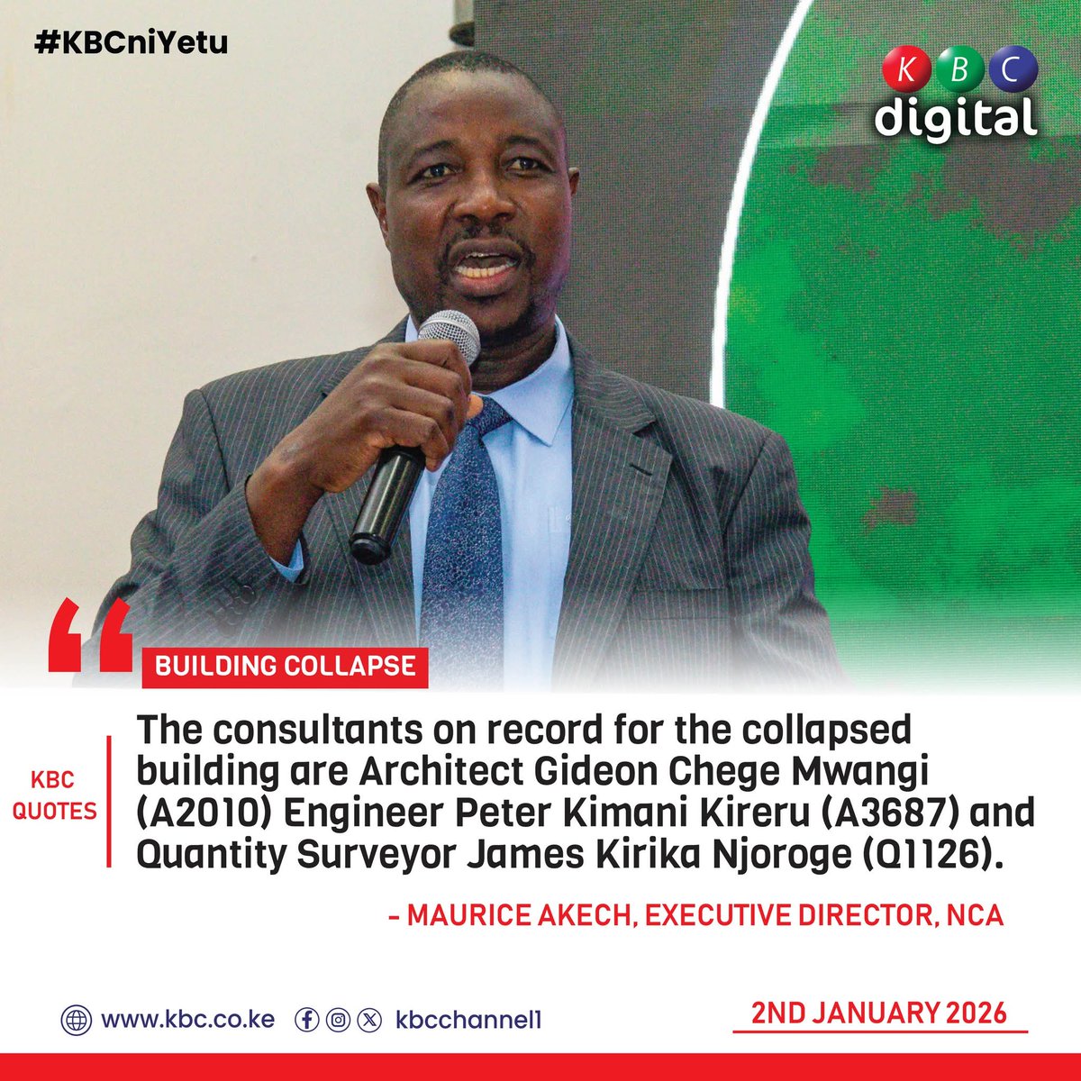 Eng. Maurice Akech,MBS tweet media