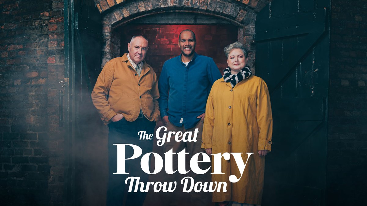 4Viewers's tweet image. The battle of clay returns! As 12 of Britain's best home potters compete to become champion of pottery. Siobhan McSweeney is back on hosting duties, with judges Keith Brymer Jones and Rich Miller. #TheGreatPotteryThrowDown is back, tonight at 7.30pm on @Channel4