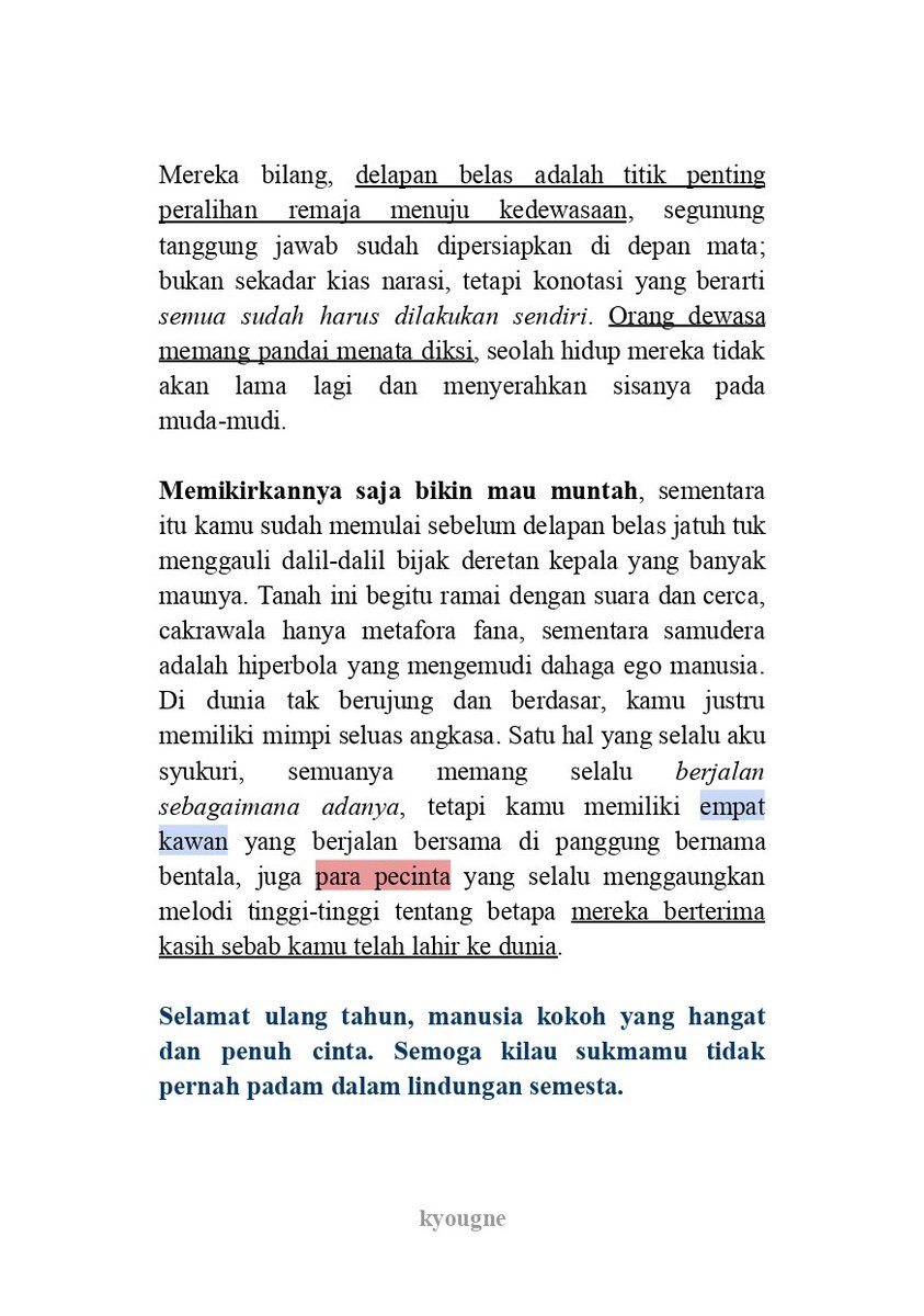 kyougne's tweet image. selamat ulang tahun, manusia kokoh yang hangat dan penuh cinta.