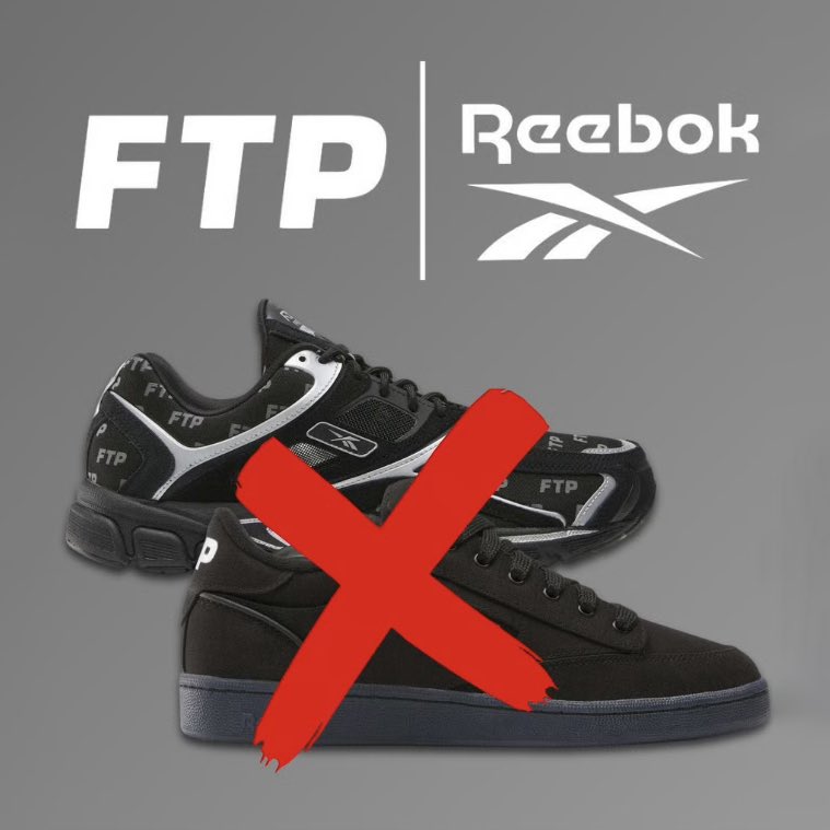 SoleRetriever's tweet image. CALLED OUT: FTP Founder Zac Clark comments on Reebok releasing their sneaker collaborations early 😡

“[They] have released the shoes 3 different times on ‘accident’ without my approval.”