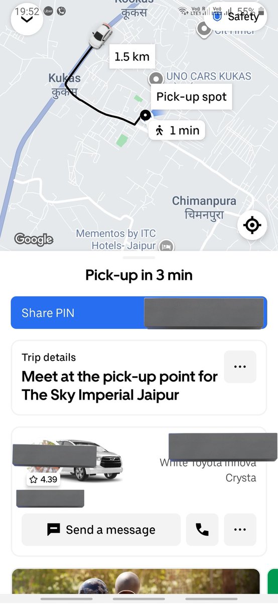 RohandasDG's tweet image. Hey @Uber_Support, I'm currently at a hotel in Jaipur and my driver is refusing to start the trip unless I pay more than the fare shown in the app. This is unprofessional and makes me feel unsafe. Please assist immediately. #UberIndia #Jaipur