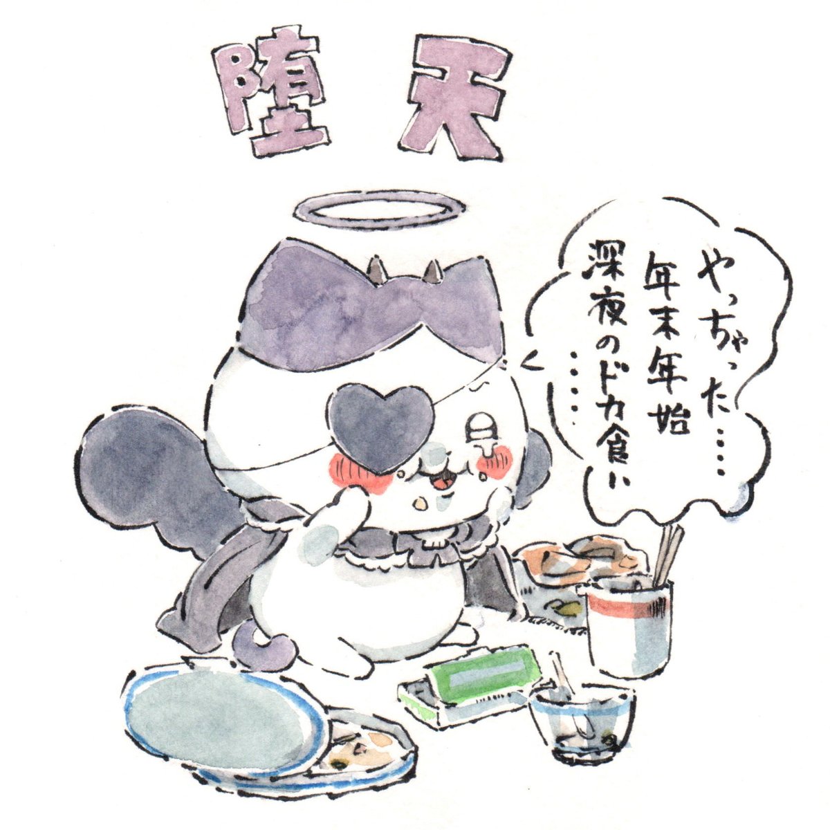 shirobutaz's tweet photo. 堕天のハチワレ
#ちいかわファンアート https://t.co/aj5M1QWsyl