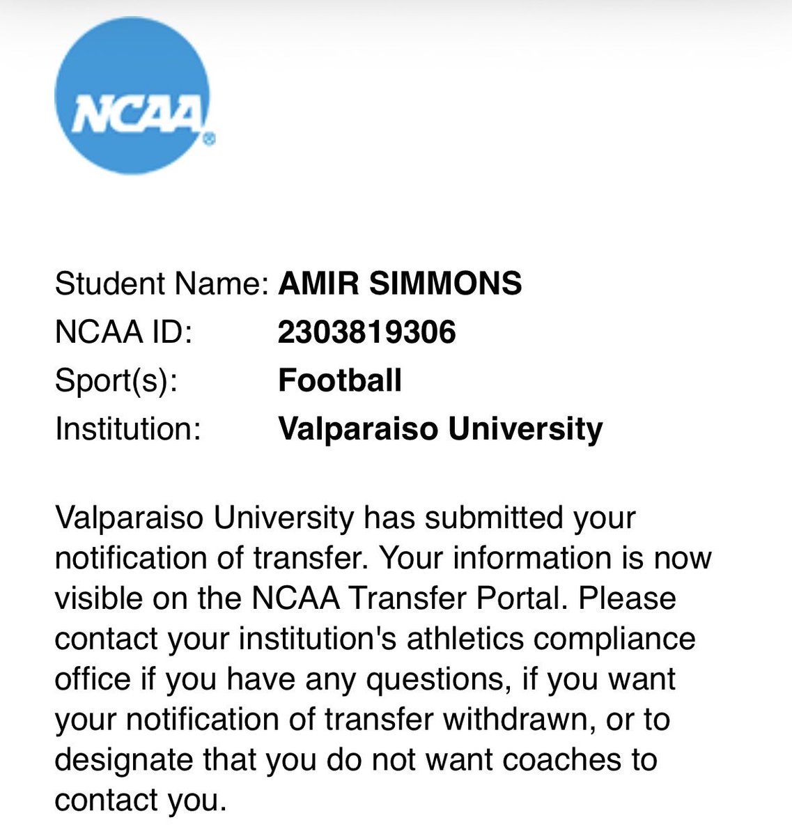 Amir Simmons tweet media