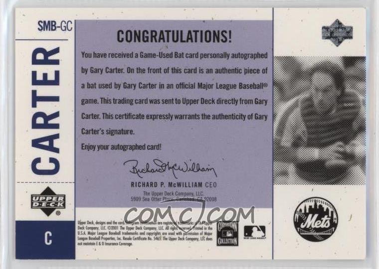 🔥Our most recent sale on <a href="/CheckOutMyCards/">COMC.com - Check Out My Cards</a>:

2001 Upper Deck Legends of New York - Mets Legendary Signed Bat SMB-GC Gary Carter

💰 SOLD FOR $119.99 💰

Much more available on COMC here:
comc.com/Users/limitedb…
and on eBay:
ebay.com/sch/i.html?_ss…