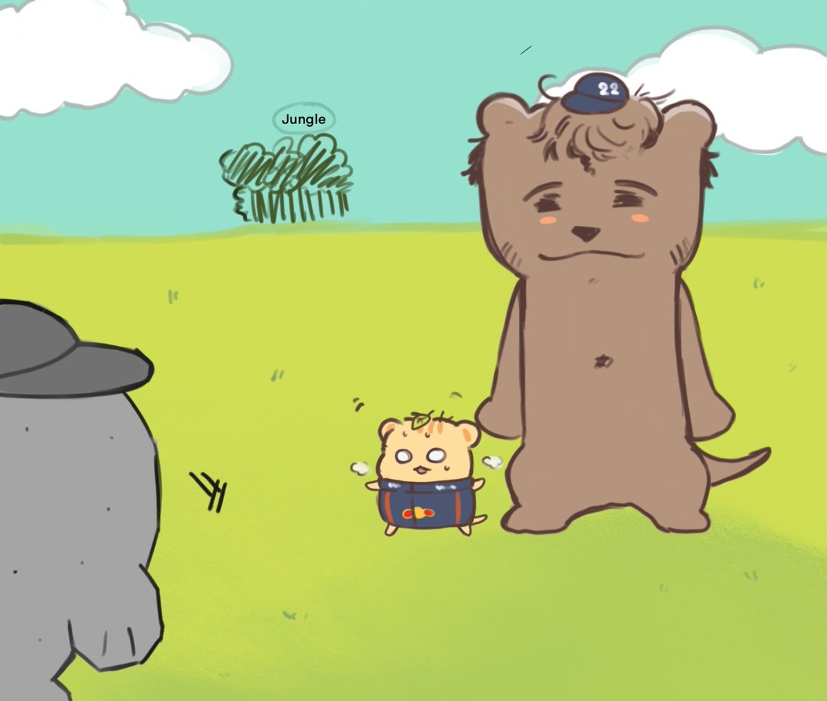 thisis_22deczz's tweet image. 22: SQUEAK !!!!!
33: *SHOCK**

haha