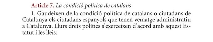 censpoblecatala's tweet image. Espanya redueix la catalanitat a ser resident a una comunitat autònoma i tenir DNI.

El Cens del Poble Català esmena aquest greuge.

La condició de català no depèn de tenir DNI ni es perd, es visqui on es visqui.