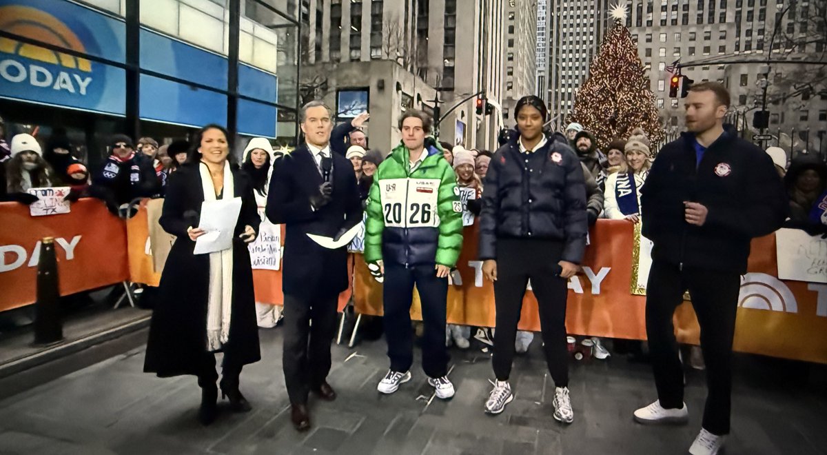 _MelissaBurgess's tweet image. When she hits the ice in #MilanoCortina2026, Laila Edwards will become the first Black woman to represent the U.S. in Olympic hockey.

Edwards appeared on @TheTodayShow this morning alongside Jack Hughes &amp;amp; Declan Farmer as the @usahockey rosters were unveiled.